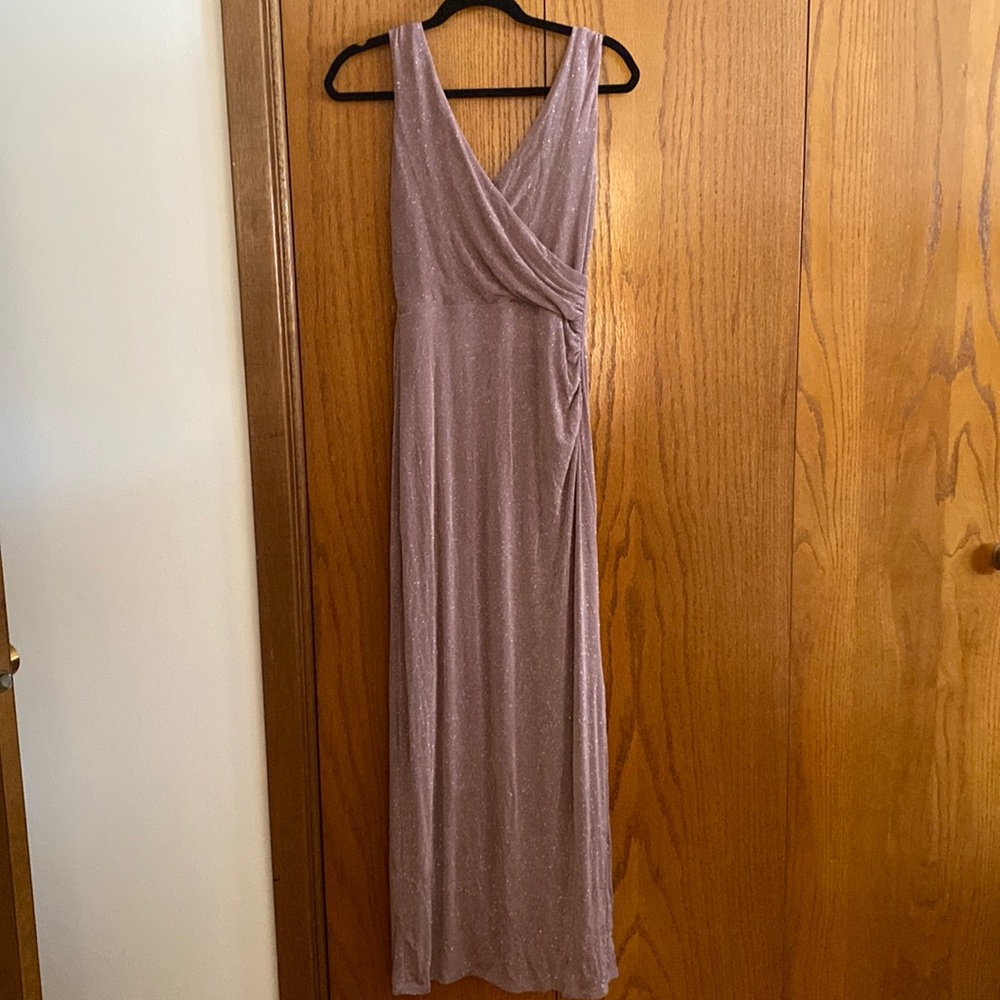 Tan wedding guest dress